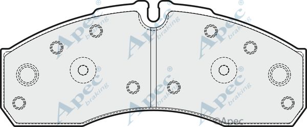 APEC BRAKING Piduriklotsi komplekt,ketaspidur PAD1921